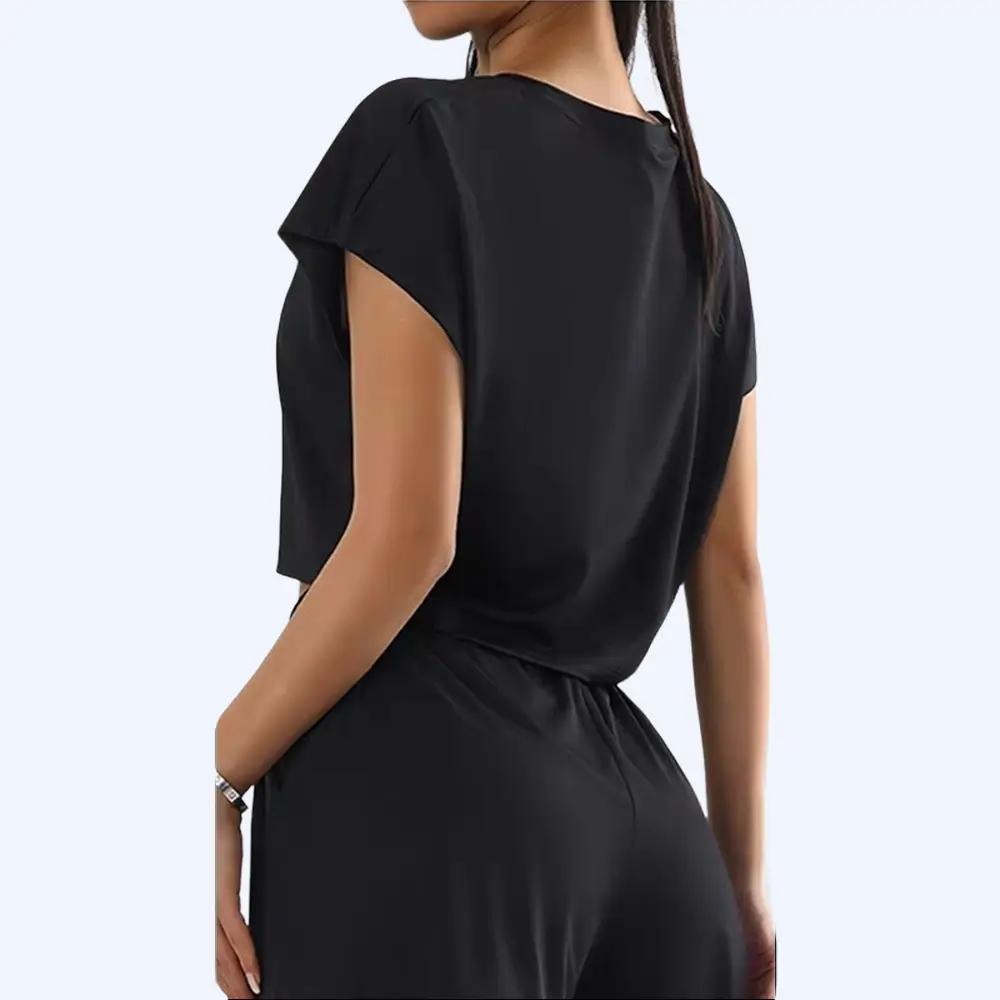 Fitness Cap Sleeve Crop Top