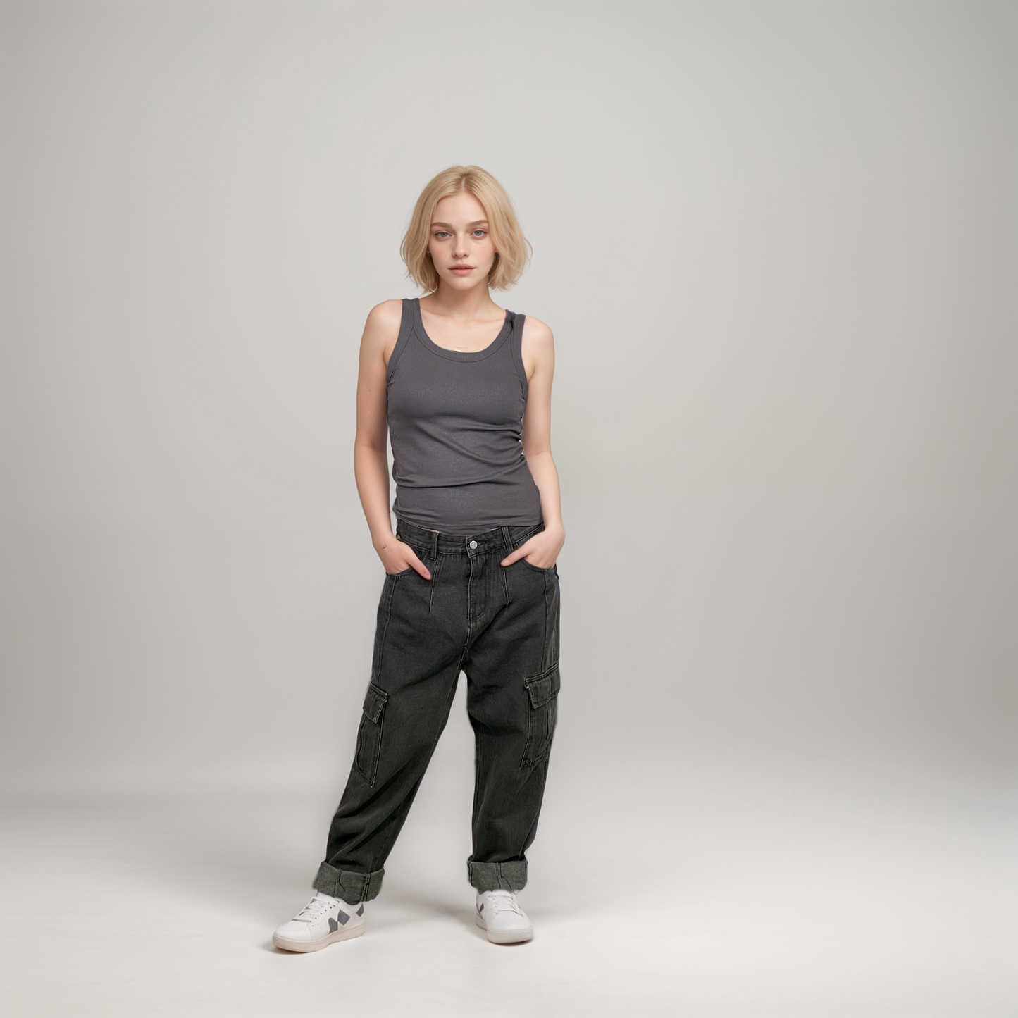 Loose Fit Cargo Jean