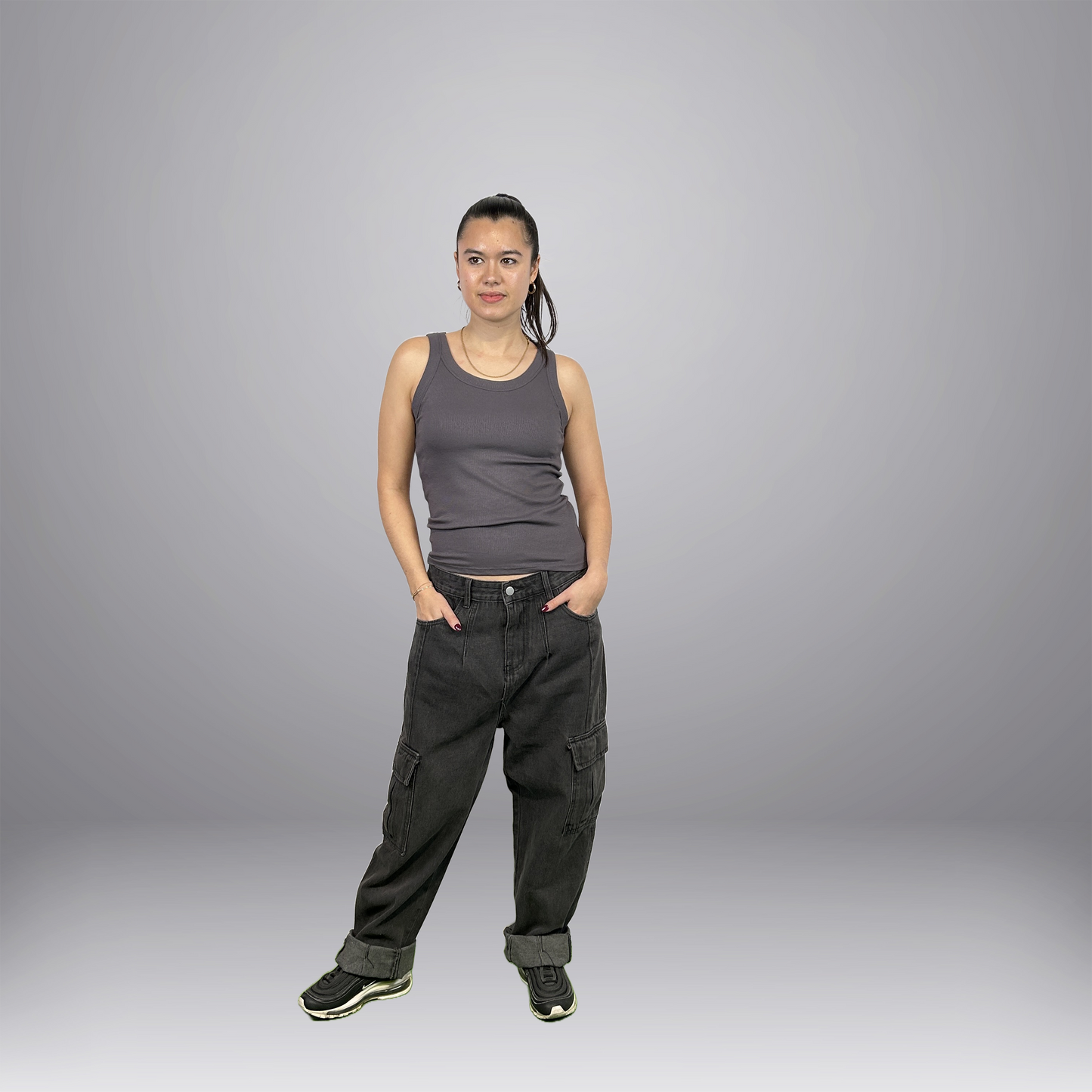 Loose Fit Cargo Jean