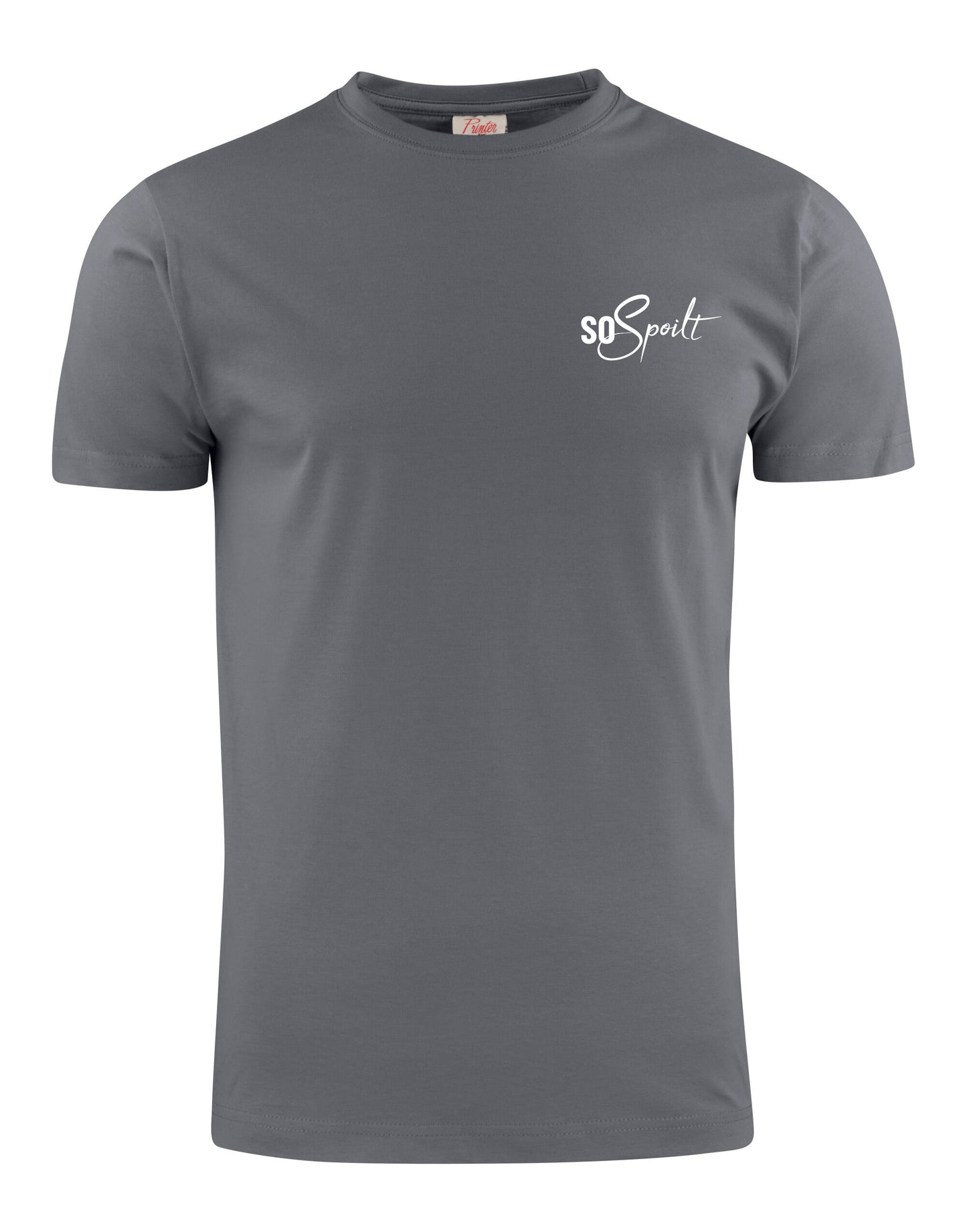 Men's SoSpoilt T Shirt Black (Small Grey Logo)
