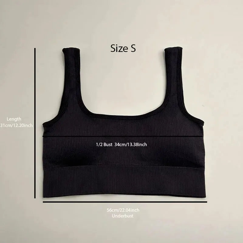 Ribbed Fitness Bra
