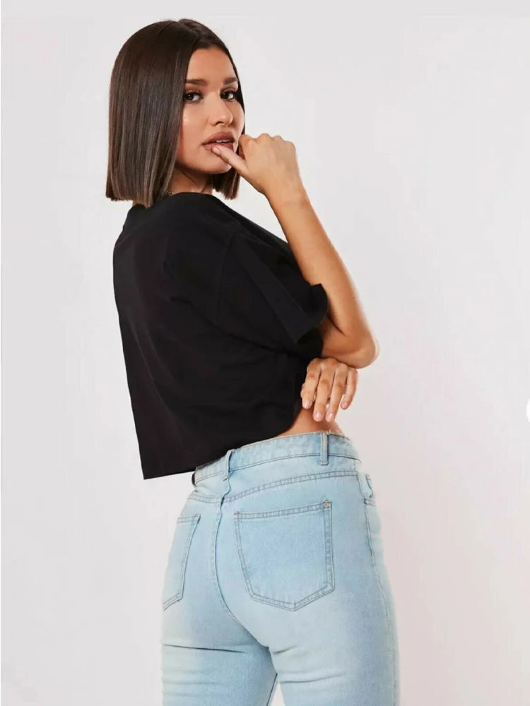 Fitness Crop Tee SS