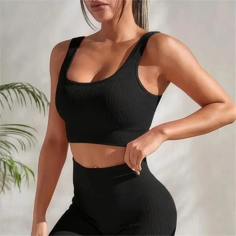 Ribbed Fitness Bra