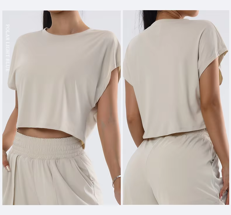 Fitness Cap Sleeve Crop Top