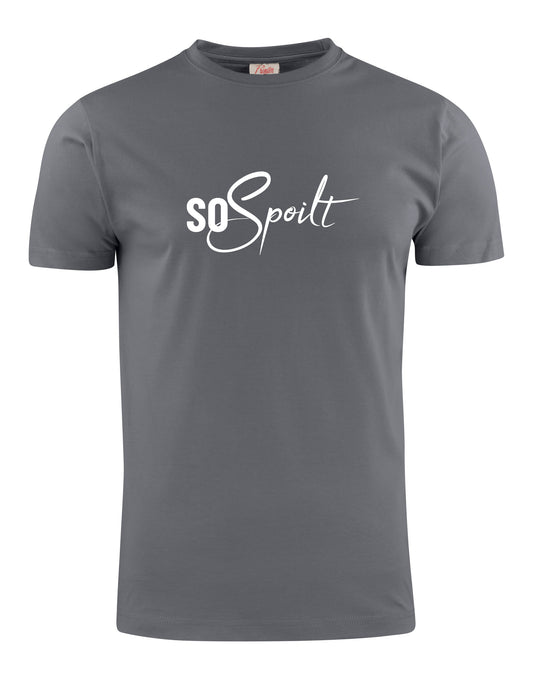 Men's SoSpoilt T Shirt Black (White Logo)