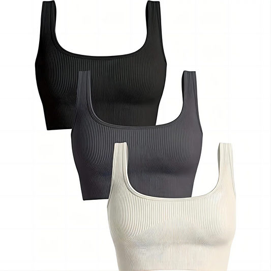 Ribbed Fitness Bra